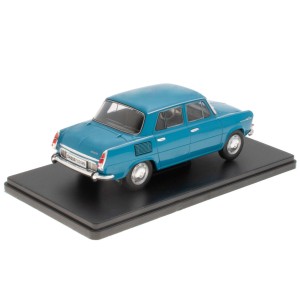 Метална кола Skoda 1000MB / Шкода, 1969, Hachette, мащаб 1:24, син цвят